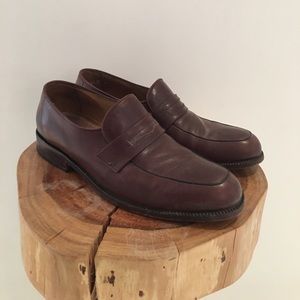 Oggi Brown Leather Dress Shoes / Loafers